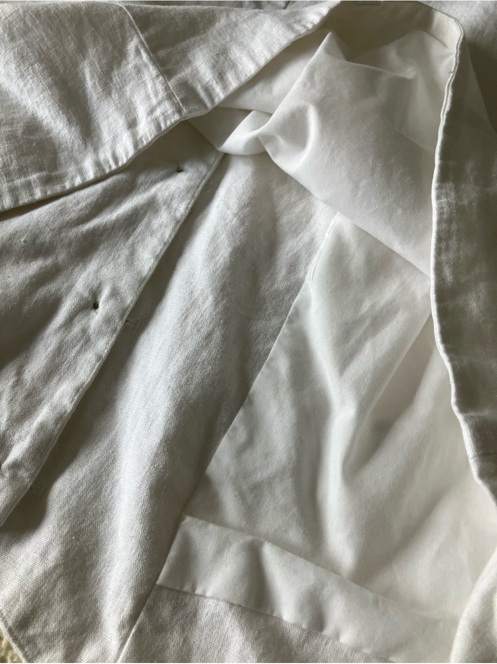 A NEW DAY White Linen Blend Minimalistic Light Weight Vest XXL - Picture 9 of 11